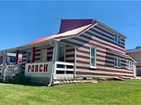 Memorial Stadium and Assembly Hall House: The Porch
