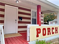 Memorial Stadium and Assembly Hall House: The Porch